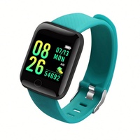 Montres intelligentes Android IOS 116 Plus très vendues, résistantes à l'eau 5BAR, tracker de fitness sportif, moniteur de fréquence cardiaque, chronomètre, lumineuses