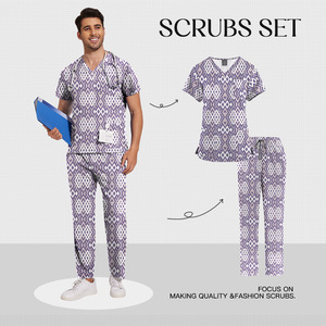 Manufacture Medical Uniform Women <b>Scrub</b> <b>Set</b> <b>Scrubs</b> Nursing Health Service Womens Uniforms Medical <b>Scrubs</b> <b>Set</b> - Product Image 6