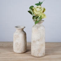 Vase de table rond en terre cuite nordique, design contemporain, écologique, émaillé, pour la décoration de la Saint-Valentin
