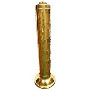 Bruciatore d'Incenso in Ottone Fatto a Mano con Design a Swastika, per Uso Religioso, Decorativo per Tutte le Stagioni - Product Image 4