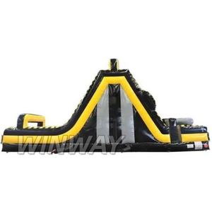 เครื่องเล่นสร้างสไลด์ขนาดใหญ่แบบสูบลมได้สำหรับใช้ในเชิงพาณิชย์ทนทานและสีเหลือง - Product Image 4