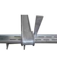 Panneau de coffrage en acier Q235 moderne, électrogalvanisé blanc argenté, pour béton, avec pince de colonne en acier réglable haute performance