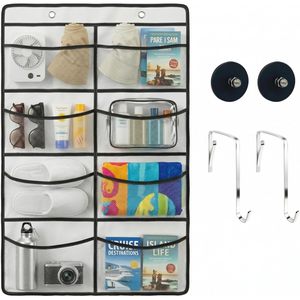 Magnetic Organizer 8 Pockets Over The Door Hanging Storage For Cruise Ships Travel Accessories <b>Shoes</b> Stainless Steel - Product Image 1