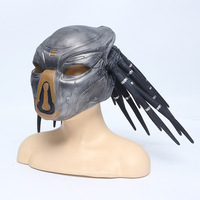 Accessoires de personnages de films et de séries télévisées, couvre-chef en latex, nouveau masque d'alien effrayant, masque de prédateur, casque de sniper pour Halloween