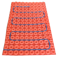 Membrane de Désolidarisation Rouge pour Carrelage, Sous-couche Imperméable Anti-Fissuration pour l'Installation de Carrelage Céramique