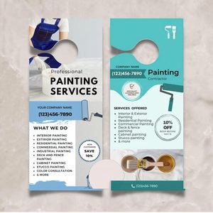 Бумажная картонная дверная Вешалка из ПВХ карты с двухсторонней офсетной печатью для гостиничной недвижимости, Подарочная визитная карточка - Product Image 6