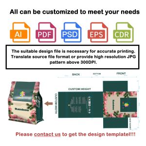 Bolsas de Plástico con Cierre Hermético y Base Cuadrada de Papel de Aluminio Ecológico Personalizadas, Aptas <span class=keywords><strong>para</strong></span> Alimentos, <span class=keywords><strong>para</strong></span> Nueces, Dulces, Pasteles y Sushi - Product Image 6