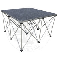 Scène mobile portable, plateforme de danse, estrade de concert, escenario 100x200cm noir, certifiée CE, installation rapide, à vendre