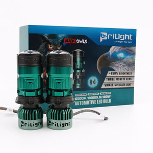 Prilight P19S Lente Proiettore LED H4 Mini 180W 19000LM Faro LED Super Luminoso per <span class=keywords><strong>Auto</strong></span> Lente Proiettore <span class=keywords><strong>Bi</strong></span>-LED H4 - Product Image 1