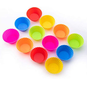 Molde redondo <span class=keywords><strong>de</strong></span> silicona para cupcakes, Mini molde para pastel - Product Image 1