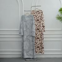 Fabrication de vêtements en Chine OEM/ODM Dubaï Abaya en tissu imprimé numérique personnalisé américain pour femmes islamiques