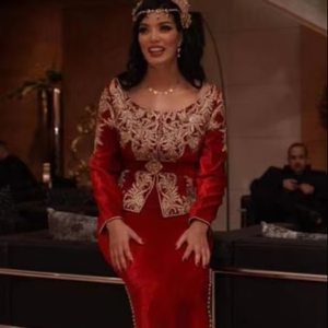 Elegante Vestido de Noche para Boda/Fiesta con Bordado Zardozi Premium de Alta Calidad - Product Image 6