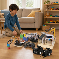 ACEBOTT Smart Factory Education Kit Proyek STEM untuk Anak Sekolah ESP32 IOT DIY Kit Bangunan & Sirkuit STEM yang Dapat Diprogram untuk Arduino