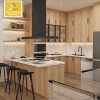 Meubles de cuisine sur mesure gris mat CBMmart, design moderne