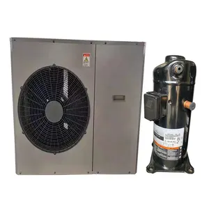 R22 R410A Cold Room Best Price High Quality 4HP 1 Fan Air-cooled Scroll Refrigerant Compressor Condensing Integrated Unit