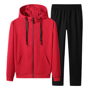 Nouveau costume à capuche cardigan en pur coton au printemps et en automne Sports de loisirs pull ample grande taille logo personnalisé costumes fitness - Product Image 3