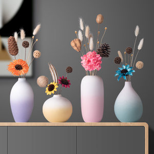 Jingdezhen Slightly Imperfect <strong>Small</strong> <strong>Vase</strong> Ornament for Living Room Flower Arrangement Minimalist Modern Tabletop Decoration - Product Image 5