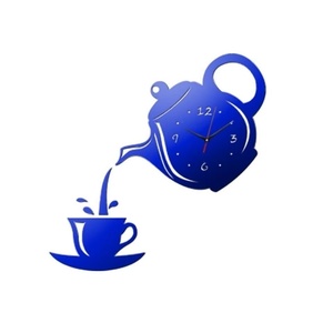 28X21cm tasse à café Pot nordique salon maison mode horloge créative personnalité Quartz horloge décorative Art silencieux horloge murale - Product Image 3