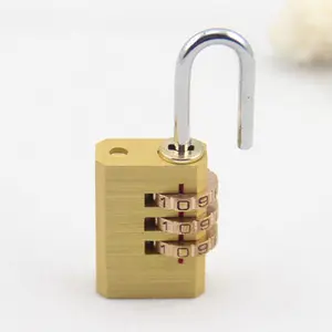 harde lock lockers Suppliers-brass hard door locker luggage safe storage lock colorful combination padlock with 3 digit