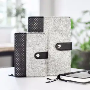 GL OEM A5 Hohles Leder-Notizbuch Business Felt Hardcover Notebook