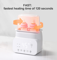 Chauffe-lait et stérilisateur 5-en-1 pour bébé avec veilleuse, en PP, 500W, 220-240V, prise UK, garantie 1 an - Vente en gros