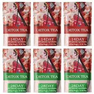 מותאם אישית נמוך MOQ 28 יום אקסטרים מהירות לטהר גמילה תה שומן מבער הרזיה מוצרים מזין קיבה - Product Image 4