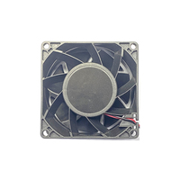 Ventilateur DC 12V/24V/48V VDC, refroidissement 80x80x38mm, axial compact, pales en plastique sans balais, faible bruit, 8000 tr/min, 177g, OEM, 19.2-48W