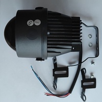 Ensemble de phares antibrouillard en aluminium modifié 12V, 3 pouces, ajustement universel, lentille de projecteur LED tricolore à double faisceau, ultra-lumineux, haute/basse intensité