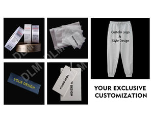 Người đàn ông của phòng tập thể dục giản dị quần cotton mô hình thẳng Sweatpants với giữa Eo Lỏng phù hợp và worsted vải trong màu sắc rắn - Product Image 2