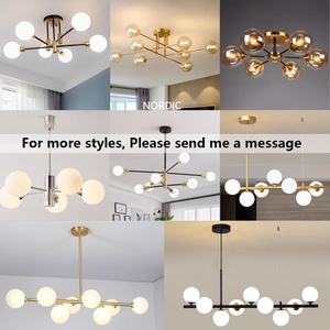 Luminaria decorativa moderna <span class=keywords><strong>de</strong></span> oro nórdico <span class=keywords><strong>para</strong></span> el hogar, luces <span class=keywords><strong>de</strong></span> bola <span class=keywords><strong>de</strong></span> cristal, lámpara <span class=keywords><strong>de</strong></span> <span class=keywords><strong>techo</strong></span> LED <span class=keywords><strong>de</strong></span> hierro E27, luz <span class=keywords><strong>de</strong></span> <span class=keywords><strong>techo</strong></span> <span class=keywords><strong>para</strong></span> dormitorio y <span class=keywords><strong>sala</strong></span> <span class=keywords><strong>de</strong></span> estar - Product Image 5