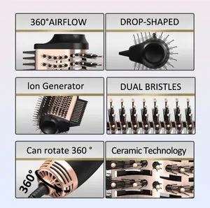 2024 מכירה עליונה שלב אחד 3 ב-1 מברשת מייבש שיער מקצועי מסרק חם מברשת אוויר חם