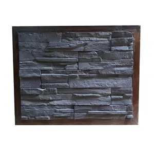 3d wall panels faux stone wall panel fireplace siding dry stacked brick slate artificial cement stone