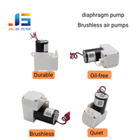 Pompa Air Diafragma Mikro JSG DC PUMP Compact 12V Tekanan Tinggi 3.5bar 7-16W Motor Mini Tanpa Sikat 20L/menit Aliran Minuman OEM