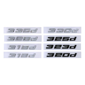 Letras de maletero de coche ABS, emblema <span class=keywords><strong>320d</strong></span> 530d para <span class=keywords><strong>BMW</strong></span> 1 2 3 4 5 6 7 Series - Product Image 3