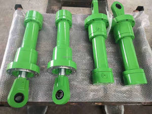 Промышленный гидравлический цилиндр с телескопическим штоком поршня и хромированным покрытием - Product Image 5