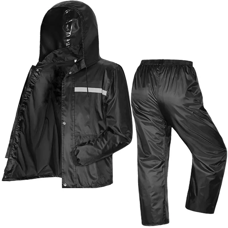 Motorcycle Outdoor Riding Split Raincoat Rain Pants Suit Waterproof And Reflective Raincoat For Cycling