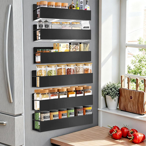 Paquete de 4 Estantes Magnéticos Móviles <span class=keywords><strong>para</strong></span> Refrigerador, Organizador de <span class=keywords><strong>Especias</strong></span>, Estantes Magnéticos <span class=keywords><strong>para</strong></span> Refrigerador de Cocina - Product Image 1