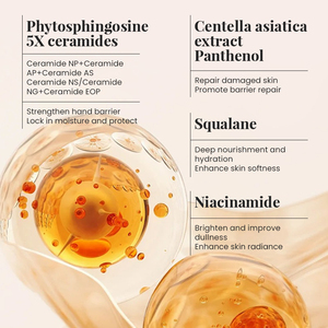 Crema de manos reparadora KORMESIC Private Label 60g 10X con niacinamida y ceramida, hidratante, iluminadora y humectante para piel seca - Product Image 3