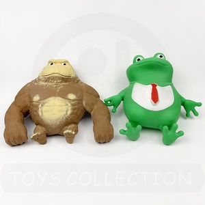 Nuevo lanzamiento divertido agarre de mano Animal Squishy gorila tiburón Rana perro alivio del estrés apretar juguete elástico para niños adultos - Product Image 3