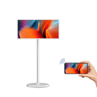 LETINE Portable Smart TV Android Écran LCD 21.5/24/27/32 pouces avec écran tactile sur roues