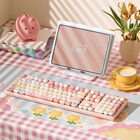 Clavier mécanique OEM à déclenchement rapide Piggy Party MG108B pour batterie 5.0 3000mAh, touches PBT Dye-Sub, rétroéclairage RGB