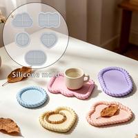 Moule en silicone pour résine M62235 pour sous-verre en corde de chanvre, base de vase, tapis de tasse et boîte de rangement