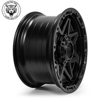 Jantes en aluminium 6061-T6 tout-terrain 4x4, 17-18 pouces, jantes forgées personnalisées, finition noire pour Mustang Chevrolet Camaro Chevelle