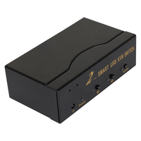 Commutateur KVM USB VGA intelligent VCOM pour ordinateur portable et ordinateur de bureau vers moniteur, 2 entrées 1 sortie, 1080P avec télécommande IR à bouton