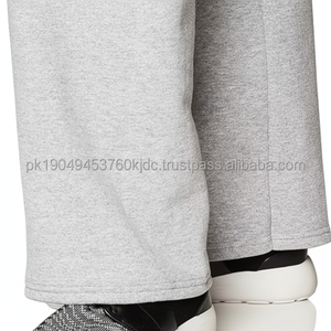 Petite pantalon de survêtement en polaire pour femme Eco-Smart avec contrôle du ventre Fond ouvert respirant et ceinture élastique pour l'automne et l'hiver - Product Image 1