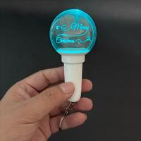 Mini porte-clés lumineux pour fan meeting, vente en gros, personnalisable, avec télécommande Bluetooth via application, LED RGBW, portée 500m
