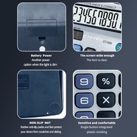 Calculatrice scientifique programmable à 12 chiffres Papeterie d'affaires en plastique et accessoires de bureau scolaire Calculatrice de frais d'expédition