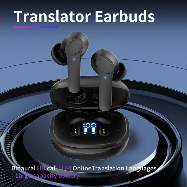 Smart BT Earbuds Translator Multi Languages Translate Earphone
