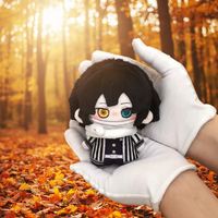 3 modèles de figurines de dessins animés d'anime japonais, porte-clés en peluche douce, Giyu Tomioka Akaza Iguro Obanai, pendentif de poupée, breloques pour sac