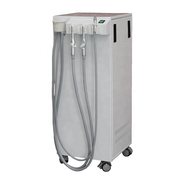Portable dental suction motor with tube